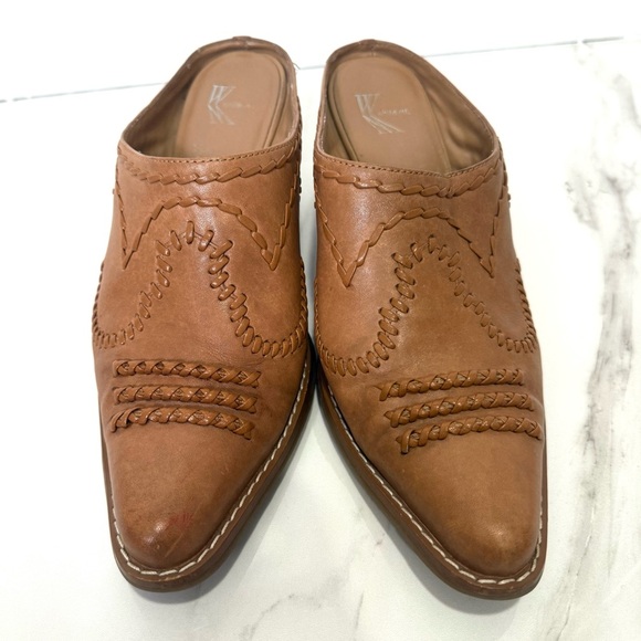 White Mountain Women's Bronco westernTan Slip-On Mules 7.5 W - Picture 5 of 7